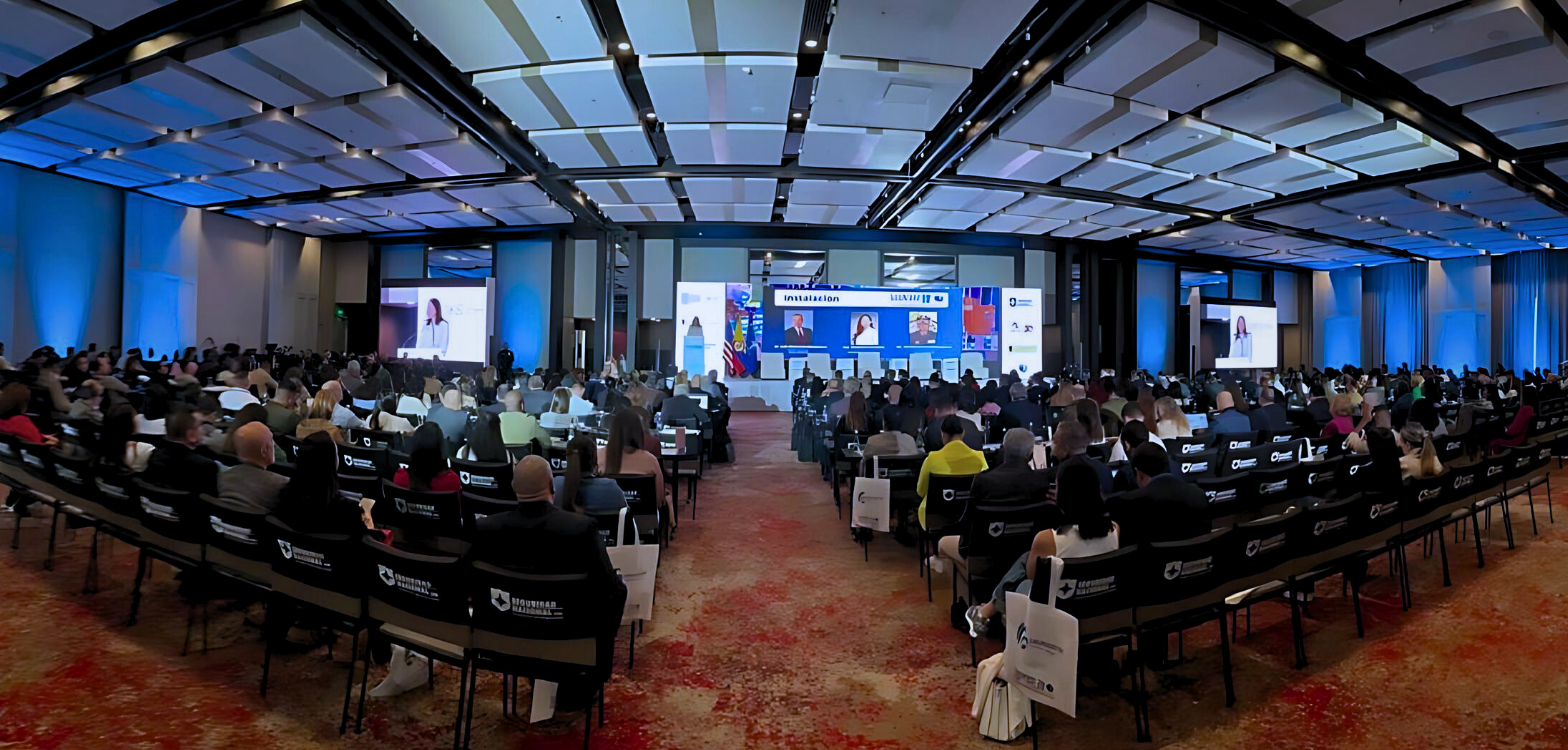 Suzanne Lemaitre, executive director of WBO, delivering welcome remarks during the official opening of the BASC Colombia 2025 National Conference.